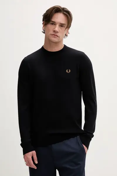 Fred Perry Vlnený sveter Fred Perry