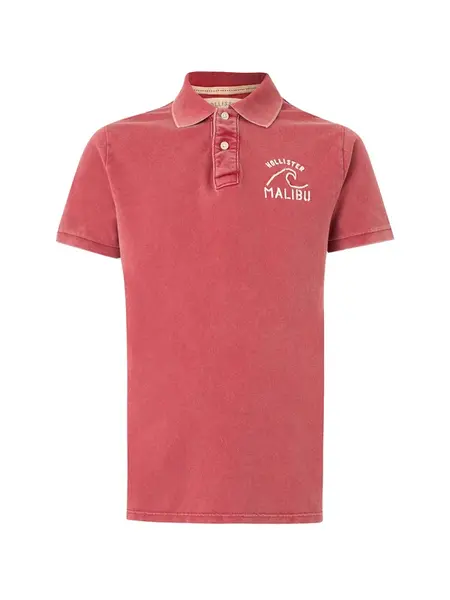HOLLISTER Tričko  melónová / biela