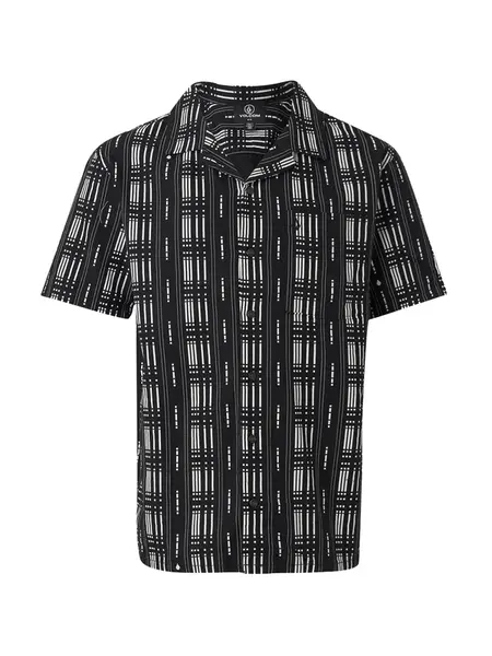 Volcom Košeľa 'MACROS'  čierna / biela