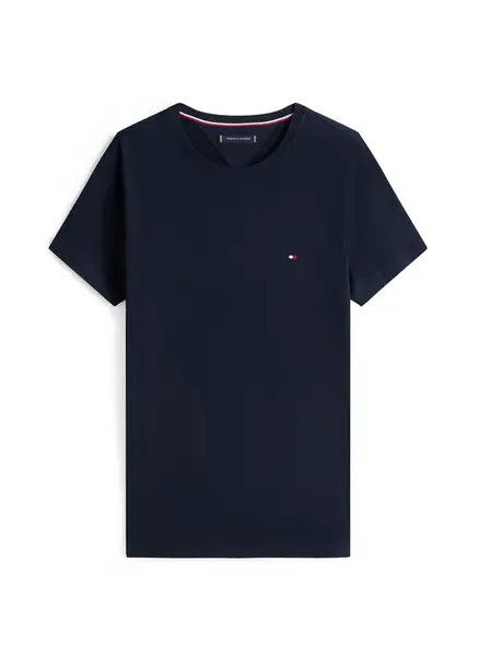 TOMMY HILFIGER Tričko 'Flex'  tmavomodrá / červená / biela