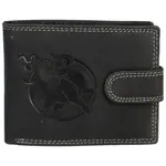 Pánská kožená peněženka černá - Delami Aroga Býk