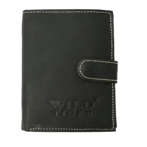 Pánská kožená peněženka černá - WILD Homer