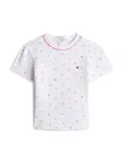 TOMMY HILFIGER Tričko  ružová / biela