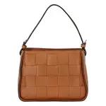 Dámská kožená kabelka přes rameno koňaková - Delami Vera Pelle Demeris