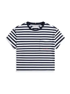 TOMMY HILFIGER Tričko  námornícka modrá / biela