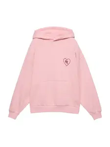 Pull&Bear Mikina 'PACIFIC'  ružová / ohnivo červená