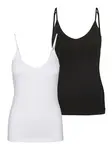 Vero Moda Tall Top 'MAXI'  čierna / biela