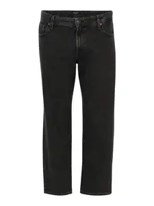 Jack & Jones Plus Džínsy 'Chris'  čierny denim