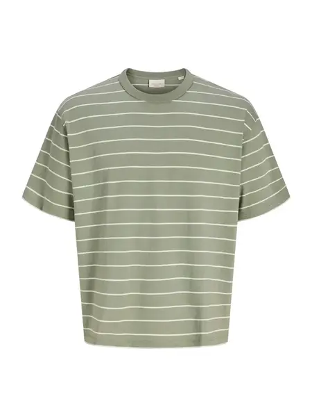 Jack & Jones Plus Tričko 'JORSAVONA'  nefritová / biela