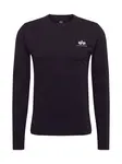 ALPHA INDUSTRIES Tričko  čierna / biela