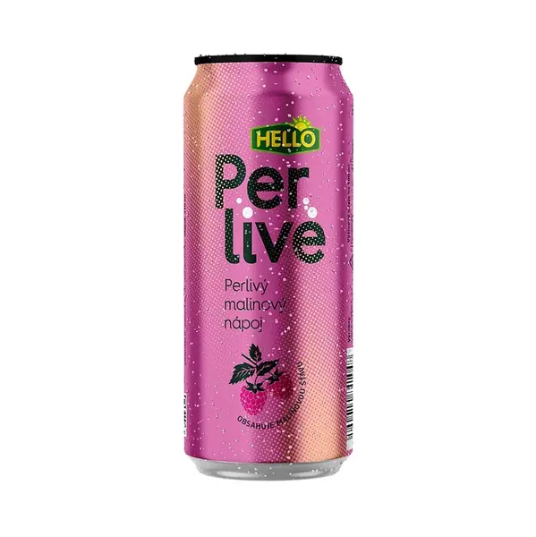 HELLO Perlivé malina 330 ml x 12 kusů