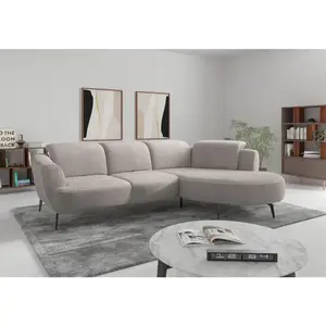 Sit & More ROHOVÁ SEDAČKA, textil, barvy stříbra