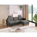Sit & More ROHOVÁ SEDAČKA, textil, černá