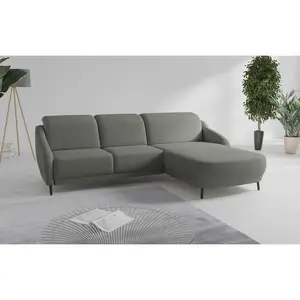 Sit & More ROHOVÁ SEDAČKA, textil, jílová barva