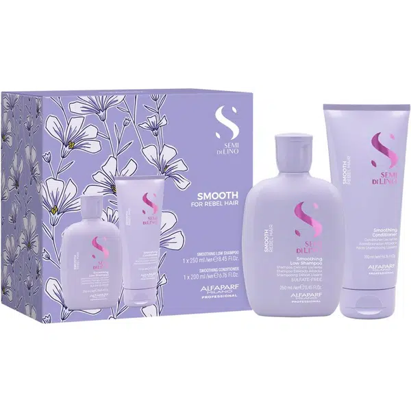 Alfaparf Milano Semi di Lino Smooth Kit sada pro nepoddajné a krepatějící se vlasy