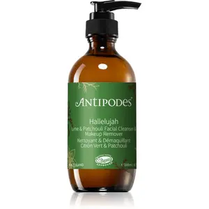 Antipodes Hallelujah Lime & Patchouli čisticí a odličovací gel na obličej 200 ml
