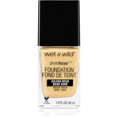Wet n Wild PhotoFocus matující fluidní make-up odstín Golden Beige 30 ml