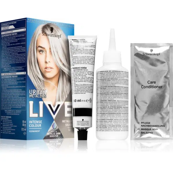 Schwarzkopf LIVE Urban Metallics permanentní barva na vlasy odstín U71 Metallic Silver 1 ks