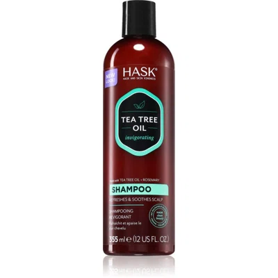 HASK Tea Tree Oil & Rosemary osvěžující šampon pro suchou a svědící pokožku hlavy 355 ml
