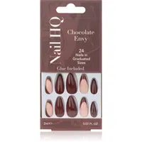 Nail HQ Almond umělé nehty Chocolate Envy 24 ks