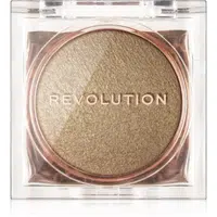 Makeup Revolution Beam Bright kompaktní pudrový rozjasňovač odstín Golden Gal 2,45 g