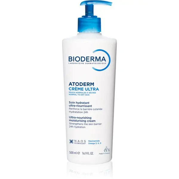 Bioderma Atoderm Créme Ultra vyživující tělový krém pro normální až suchou citlivou pokožku bez parfemace 500 ml