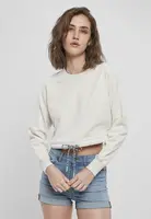 Dámská oversized crop mikina světle šedá