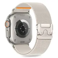 Tech-Protect Nylon Clasp remienok na Apple Watch 44/45/46/49mm, titanium