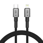 Tech-Protect Ultraboost DNA kábel USB-C / Lightning PD 27W / 3A 1m, šedý