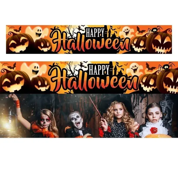 Banner Happy Hallloween polyester 290x50cm