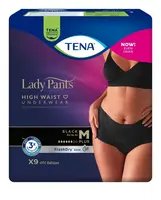 TENA LADY PANTS+ NOIR M 9KS