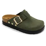 6006 Dámska zdravotná korková obuv uzavretá 36 - 23,5cm, zelená, 3,5 cm