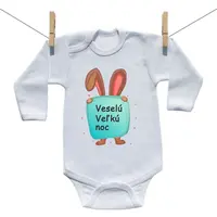 Boodyy Body s dlhým rukávom Veselú Veľkú noc 2 80 (9-12 mesiacov)