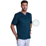 Pánska/ unisex blúza V výstrih - karibská modrá 3XL