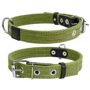 Bavlnený reflexný obojok dvojvrstvový, Obvod krku: dĺžka: 41-53 cm, širka: 25 mm