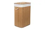 Kôš na bielizeň G21 72 l, bambusový s bielym košom