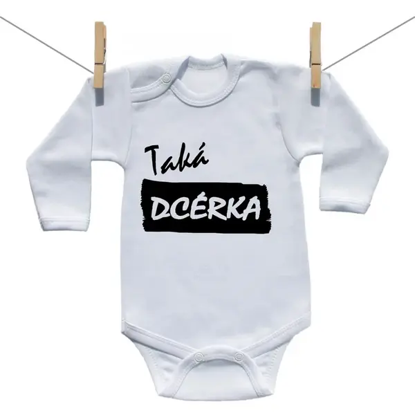 Boodyy Body s dlhým rukávom Taká dcérka 68 (3-6 mesiacov)
