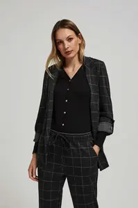 Marisse Checked Jacket With Rolled-Up Sleeves