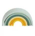 A Little Lovely Company - montessori stohovacia dúha - zelená a žltá