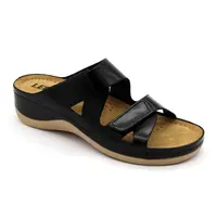 Leon 906 Dámska pracovná celo-kožená zdravotná obuv 38 - 24cm, čierna, 4,5 cm