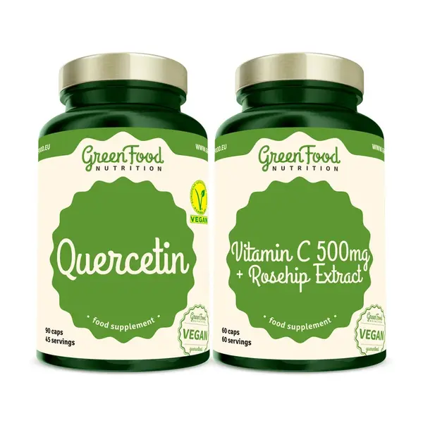 GreenFood Nutrition Duopack Quercetin 90cps +Vitamin C 500mg 60cps