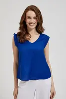 Dámské tílko s volánky MOODO - námořnická modrá