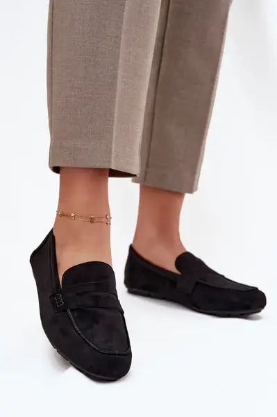 Boto Loafersy Mokasyny Dámské Ploché Černé Soreline