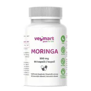 Vegmart Moringa 500 mg, 90 kapsúl