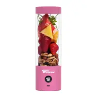 FitStream Pro - Ružová , prenosný, USB nabíjatelný mixér