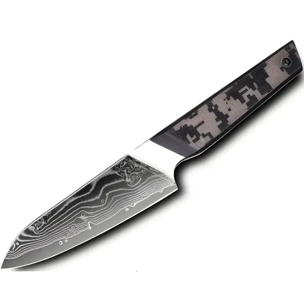 Damaškový kuchynský nôž Takeno-Bunka/Čierna/Sivá H37578