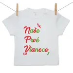 Boodyy Tričko s krátkym rukávom Naše prvé Vianoce 80 (9-12 mesiacov)