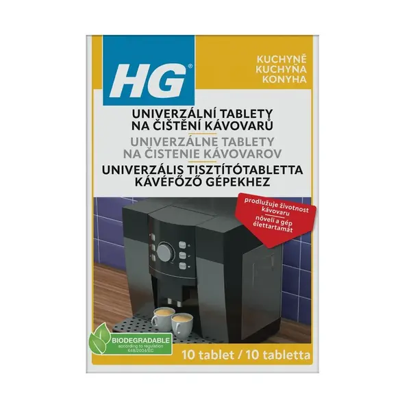 HG Univerzální tablety na čištění kávovarů 10 ks