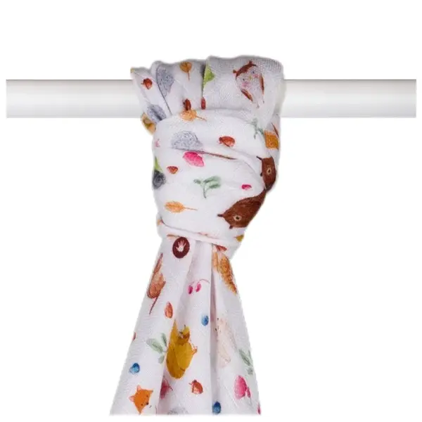 XKKO BMB Bambusová osuška, Digi - Wild Forest, 90x100