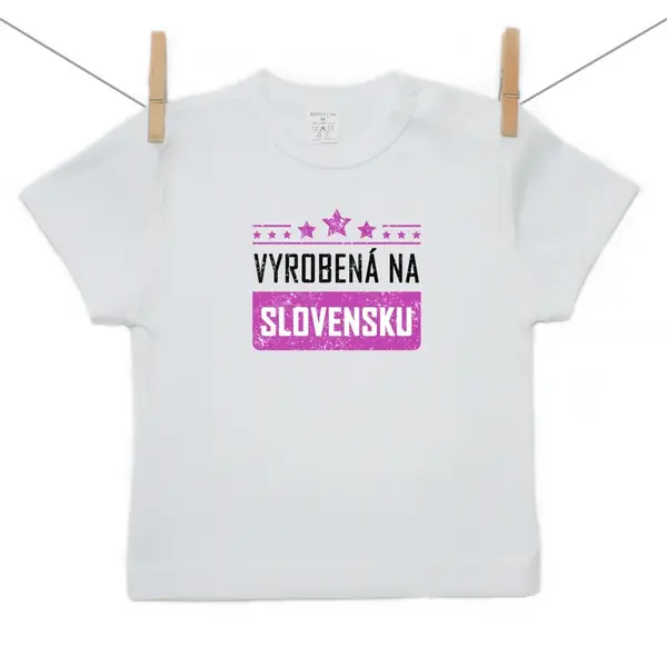 Boodyy Tričko s krátkym rukávom Vyrobená na Slovensku 92 (18-24 mesiacov)